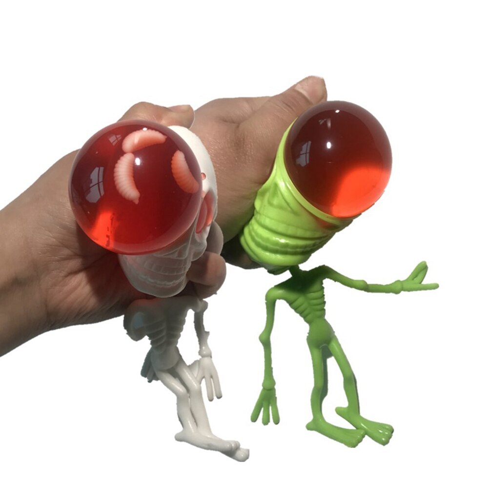 1Pcs Rubber Bal Water Bal Alien Vormige Duurzaam Portative Anti-Stress Walging Zachte Decompressie Bal Voor Home ontspannen