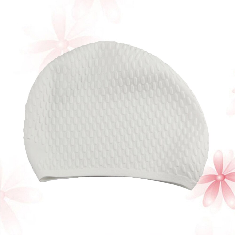1pc badmutsen praktische lang haar oorbescherming badmutsen zwembadhoed siliconen badmuts voor dames dames