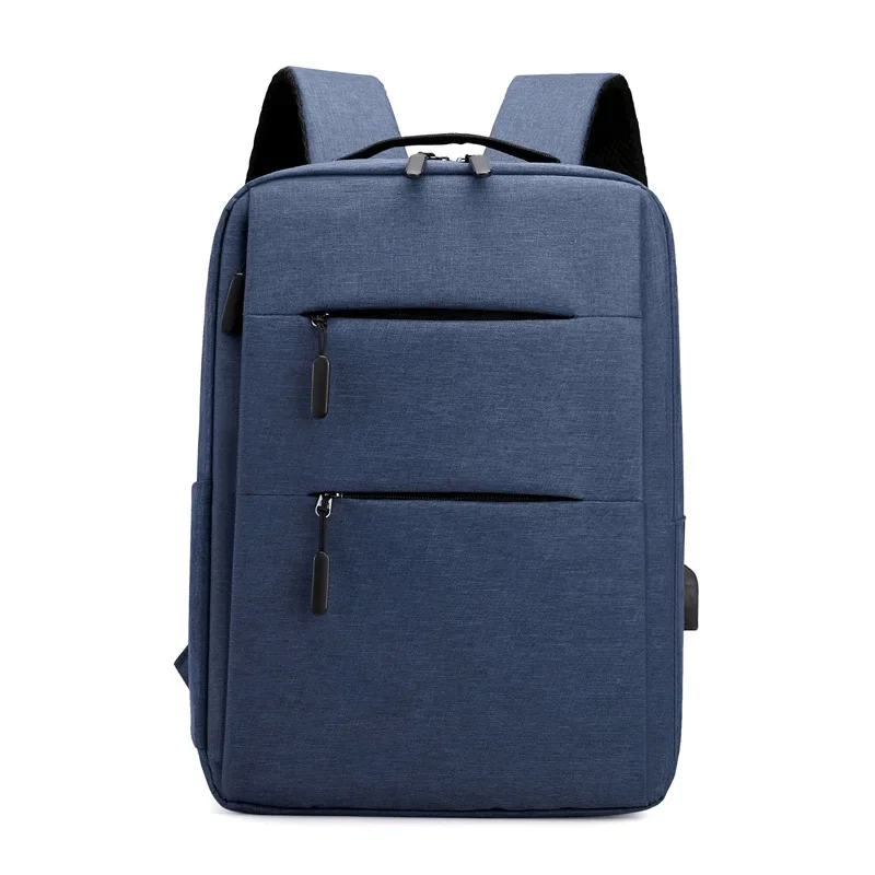 Men's Backpack Multifunctional Waterproof Bags for Male Business Laptop Backpack USB Charging Bagpack Nylon Casual Rucksack: Blue