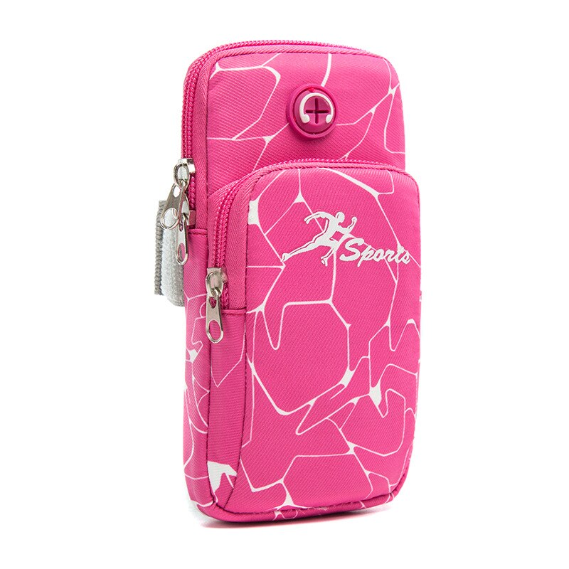 BGreen étanche sport cellule téléphone portable sac en cours d'exécution téléphone sac cyclisme randonnée coque de téléphone Fitness Gadget carte support de pochette: For 5.4 to 6.5 Inch / Red