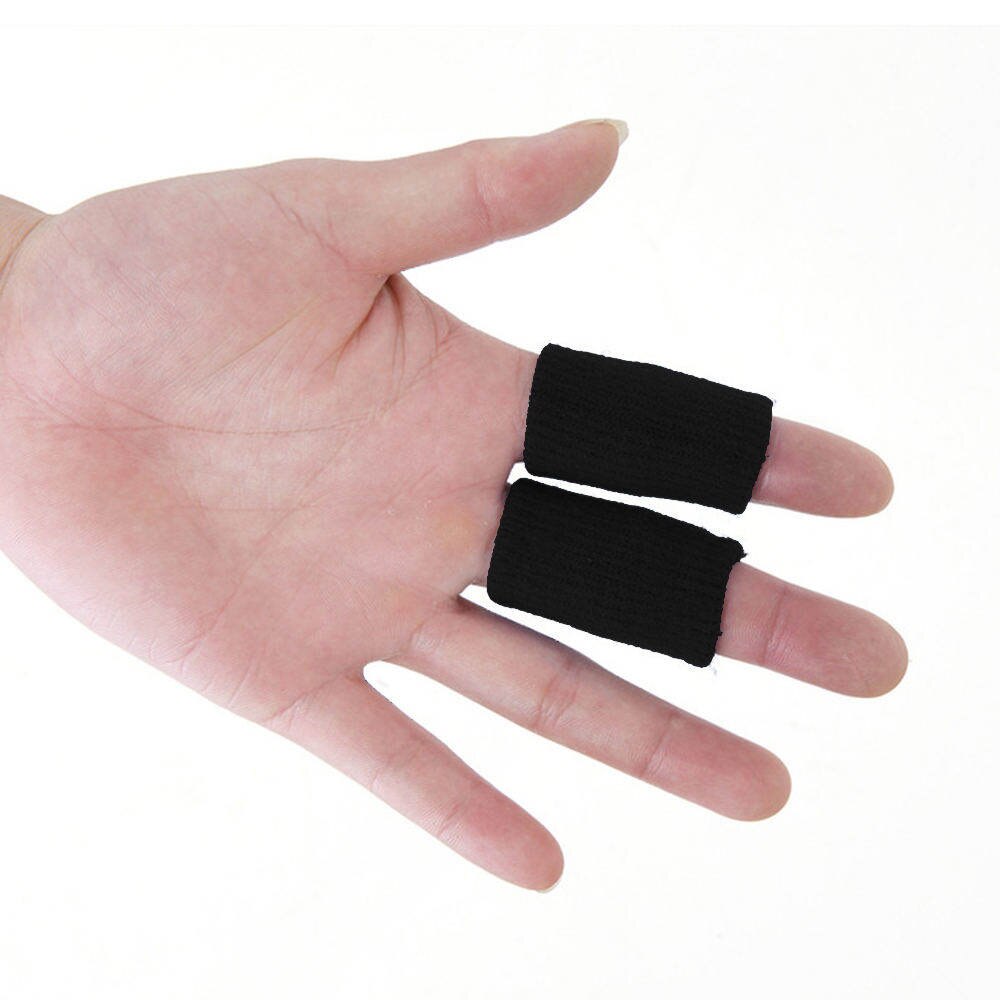 10pcs Sports Finger Cover Sweatband Stretchy Wrap Finger Sleeve Arthritis Support Volleyball Finger Protection