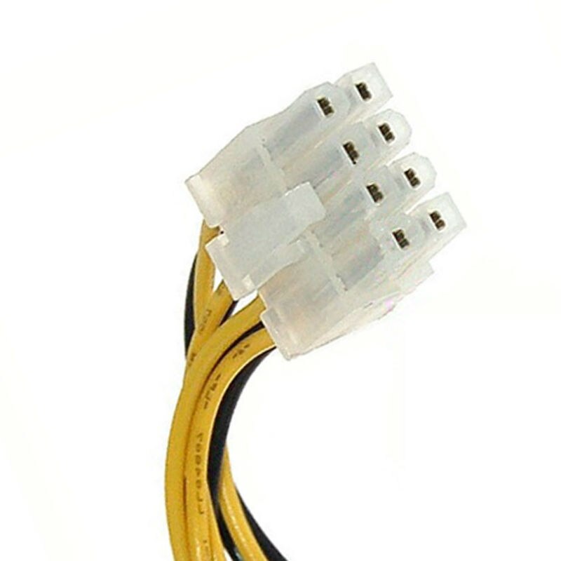 4 Pin Male naar 8 Pin CPU Voeding Adapter Converter ATX Kabel 12 V