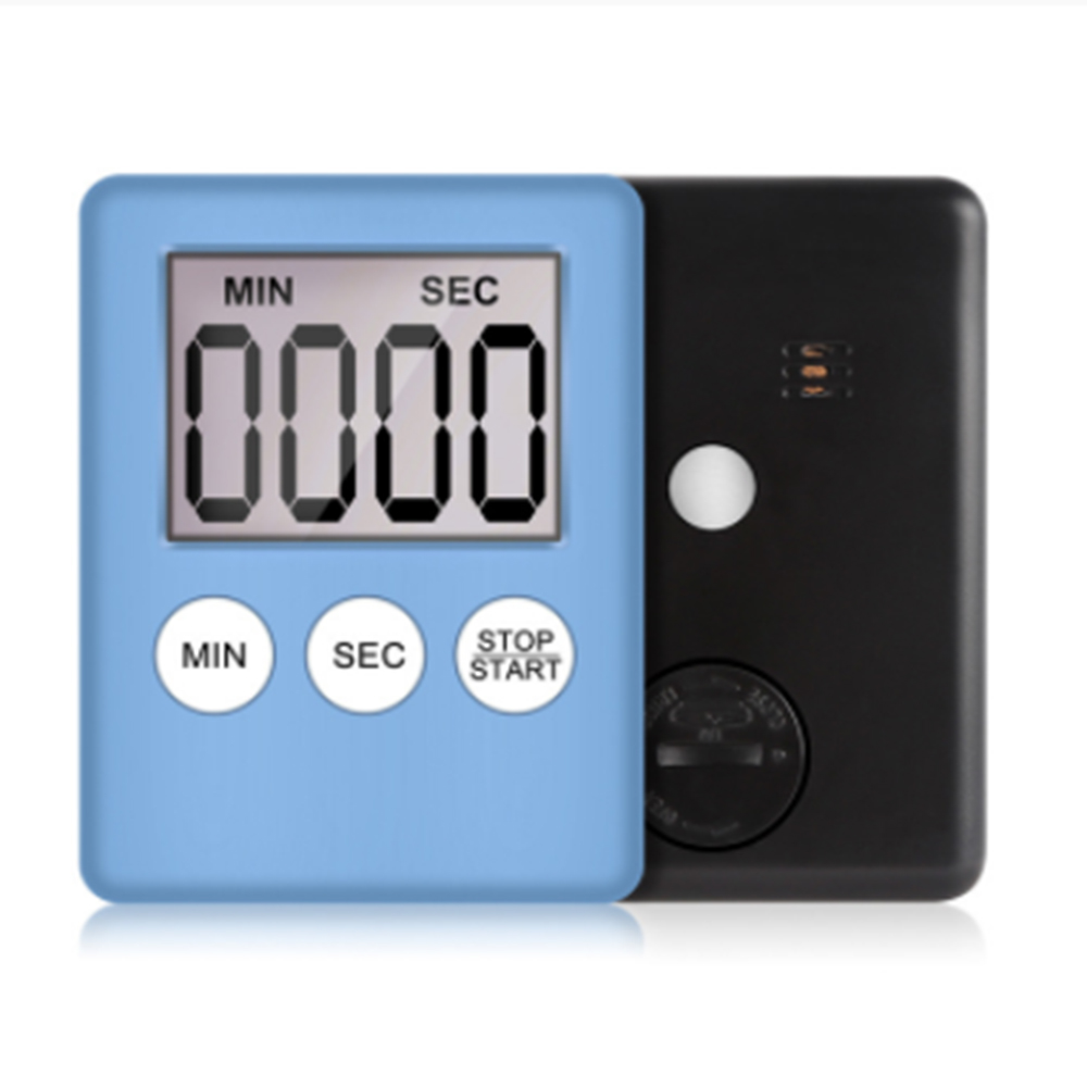 ​Ultra-thin Digital Kitchen Timer With Magnetic Rear LCD Display Can Display Minute Countdown Reminder Accessories: Blue