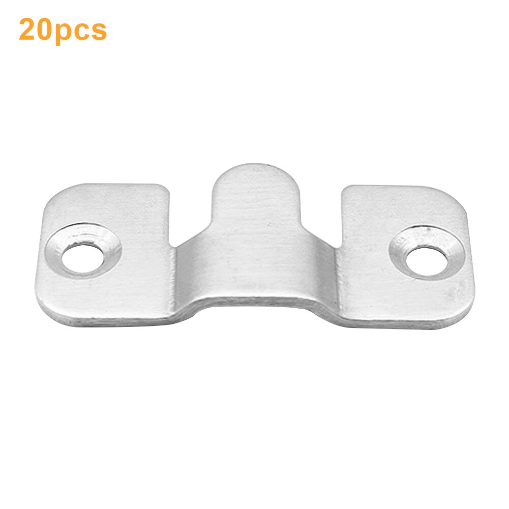 20pcs Picture Hanger Headboard Interlocking Heavy Duty Wall Photo Frame Stainless Steel Hook Flush Mount Bracket Z Clip Display