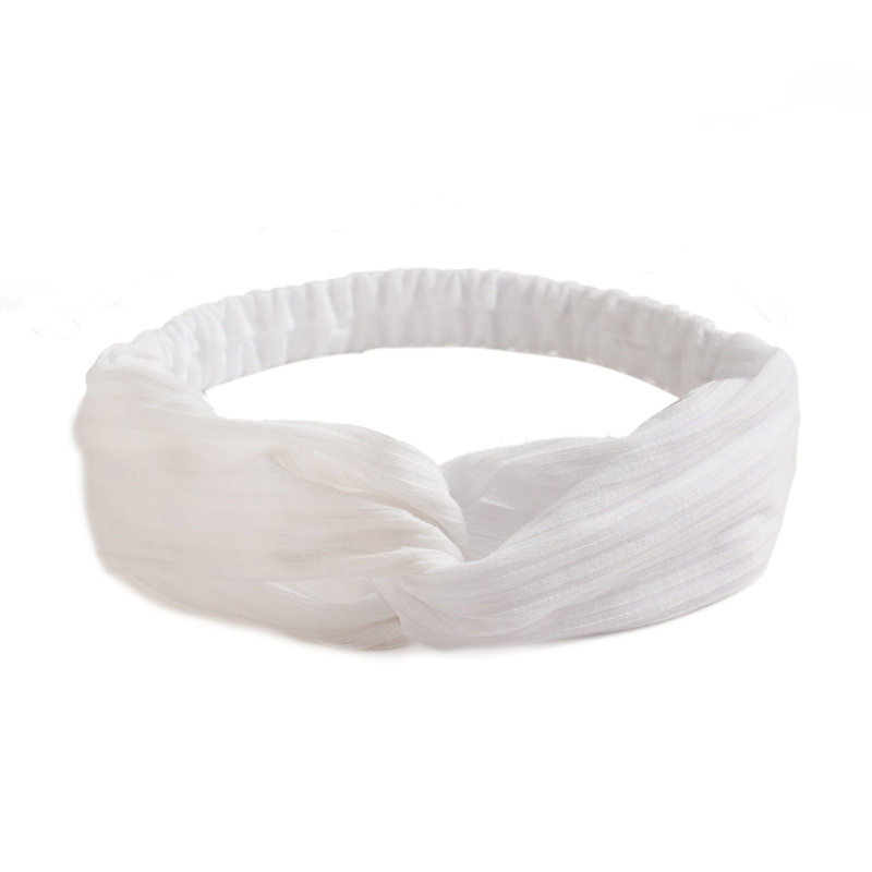 Gebreide Katoenen Knoop Cross Hoofdband Voor Vrouwen Hoofdband Meisjes Haar Accessoires Hoofddeksels Elastische Haarband Haaraccessoires: Army Green