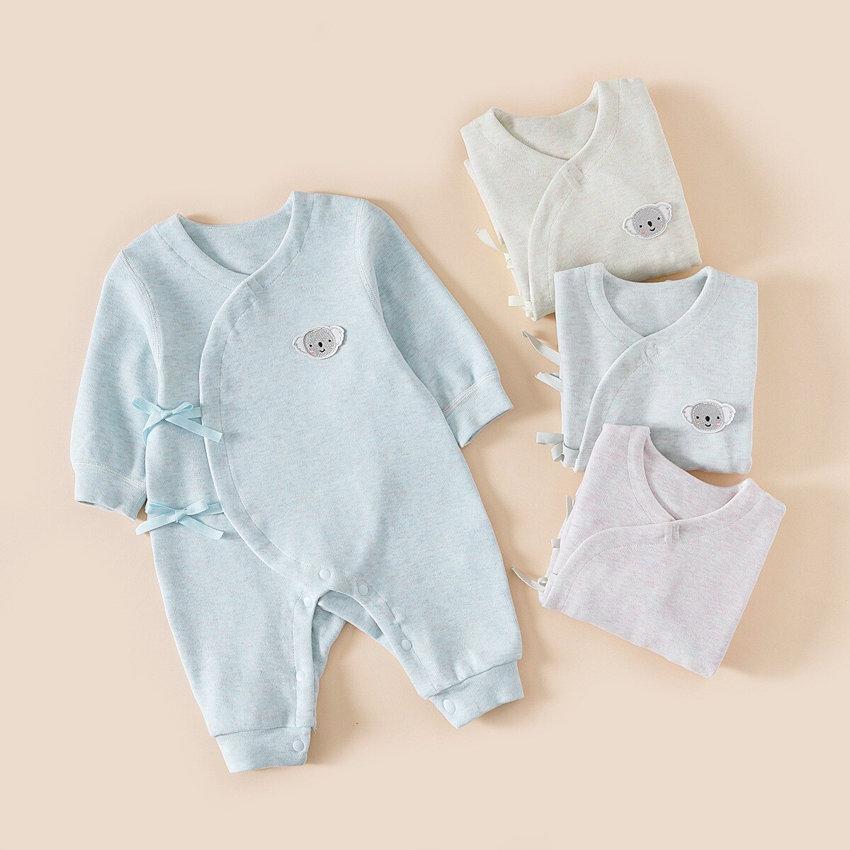 four seasons Baby Girl Romper Air-con Clothes 0-18M Newborn Boy Rompers Cotton Long Sleeve Jumpsuit Outfit Clothes for Kids