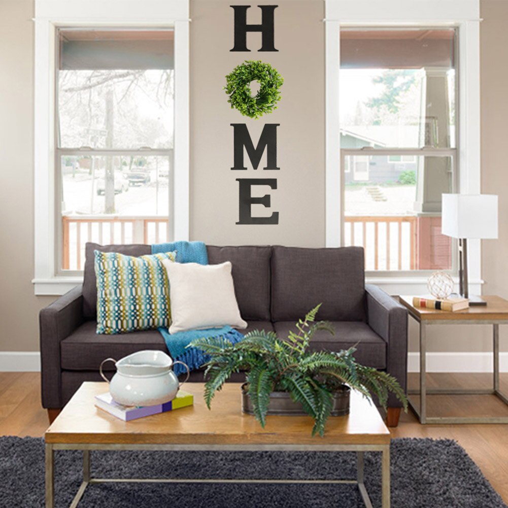 Word Decor Housewarming Bedroom Wall Mounted Rustic Wood Home Sign Living Room Party Mantel Birthday Cutout Letters Craft