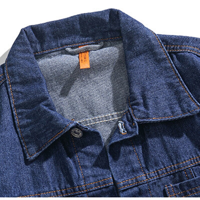 BOLUBAO Autumn Men Denim Jacket Men Multiple Pockets Lapel Denim Outerwear Brand Street Biker Jackets Male