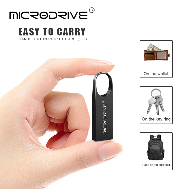 super mini usb 2.0 pendrive 16gb 32gb 64gb 128gb metal usb flash drive flash memory card usb stick pen drive u disk