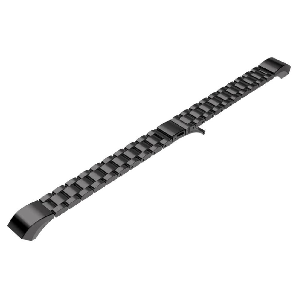 Correa de acero inoxidable para Fitbit, repuesto de pulsera de Alta HR para fitbit, correas altas, accesorios para pulseras: Black