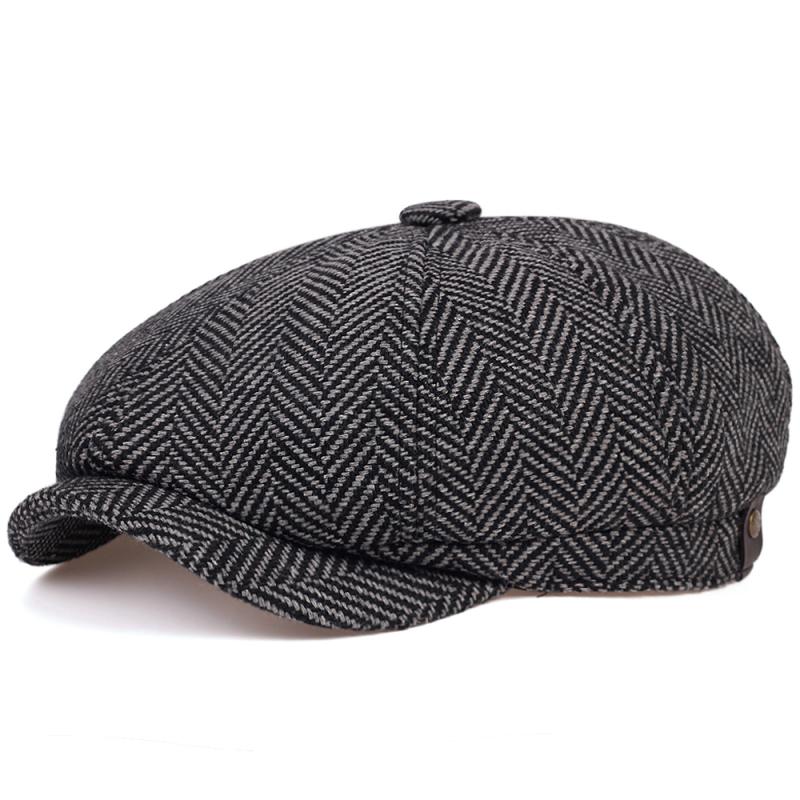Casquette Plate En Tweed TOSKATOK - Gris - Taille M (57-58 Cm) - Unisexe Homme/femme - Neuve Avec étiquette