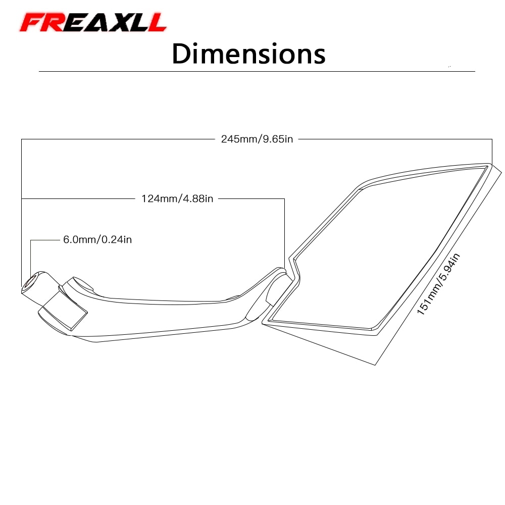 Rétroviseurs latéraux de rétroviseur pour Honda | Accessoires de moto pour Honda MSX125 MSX 125 PCX 125 150 CBR 600 F4 F4i CB600 HORNET CRF250M