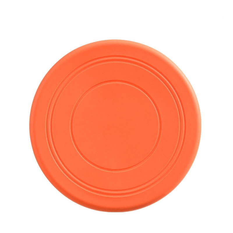 Platillo volante de plástico divertido para perro, juguete para mascotas, discos voladores resistentes, mordedores, adiestramiento de cachorros, 1 unidad: Orange
