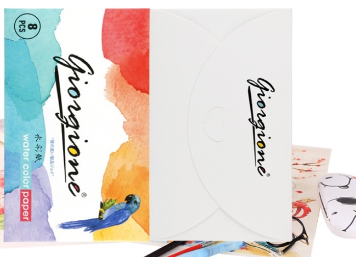 8 feuille 32 ouvert papier de pâte de bois Pure aquarelle ce Portable peinture croquis ébauche esquisse projet étudiant aquarelle ensemble de papier