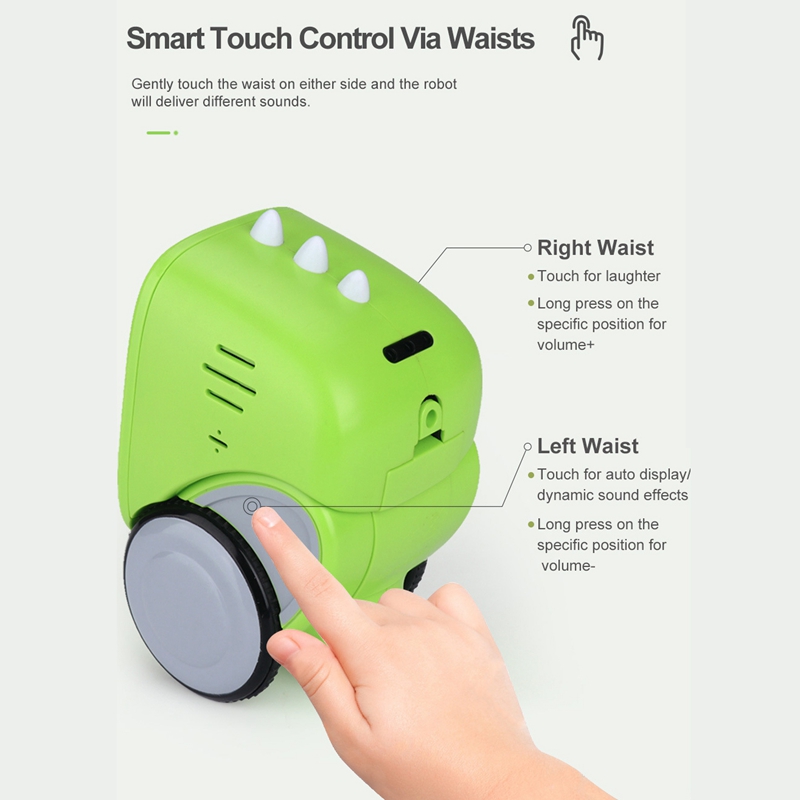 Smart Robots for Kids Robot Toy Gesture Sensing USB Charging with Voice Control and Touch Sensor for Boys Girls