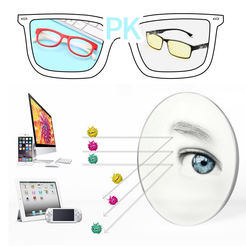 Blue Light Glasses Kids Boy Girls Blocking Computer Clear Transparent Eyeglasses Optical TR90 Frame UV400