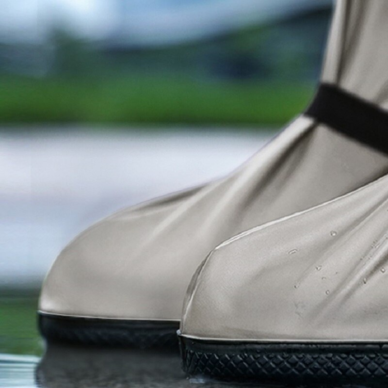 Housse de chaussure de pluie étanche et réutilisable, botte de vélo en PVC, tube haut antidérapant, résistant à la pluie, pour voyage en plein air, S-XXXL