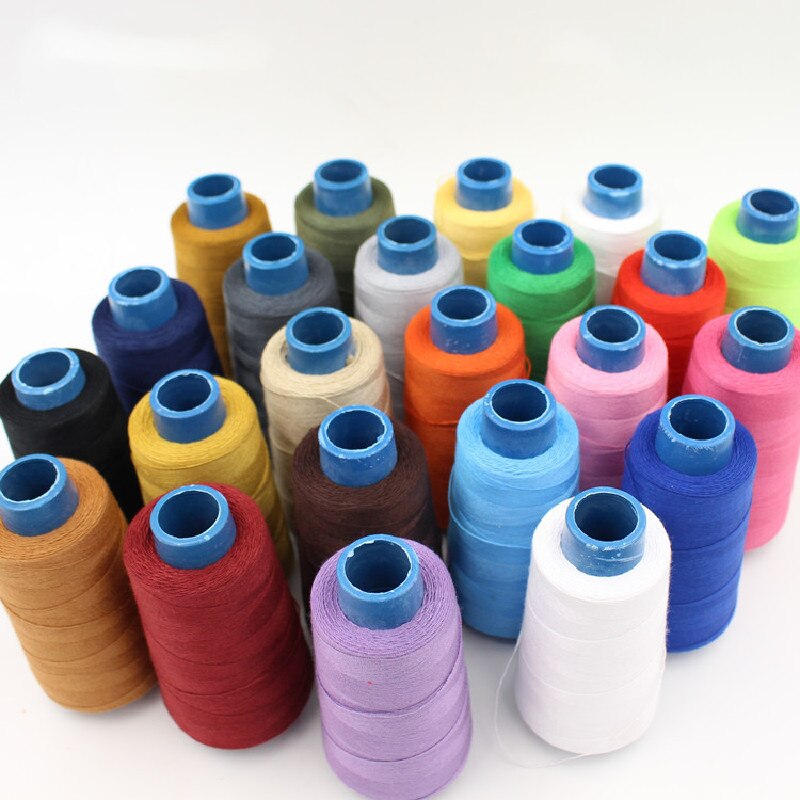 Fil Polyester 203 épais 3 plis, pour sacs faits à la main, toile, jeans, tissu Oxford, couture à la main