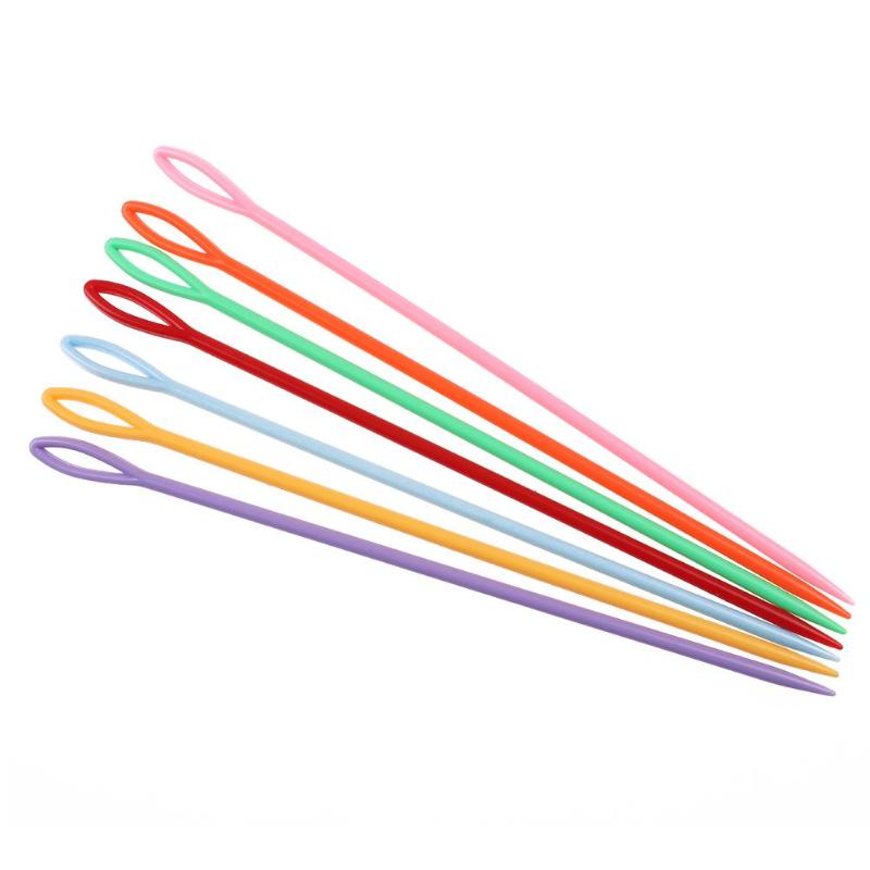 20 stk/sett heklenål låve plast barnevev utdanning sy strikke korssting strikkepinne til sying