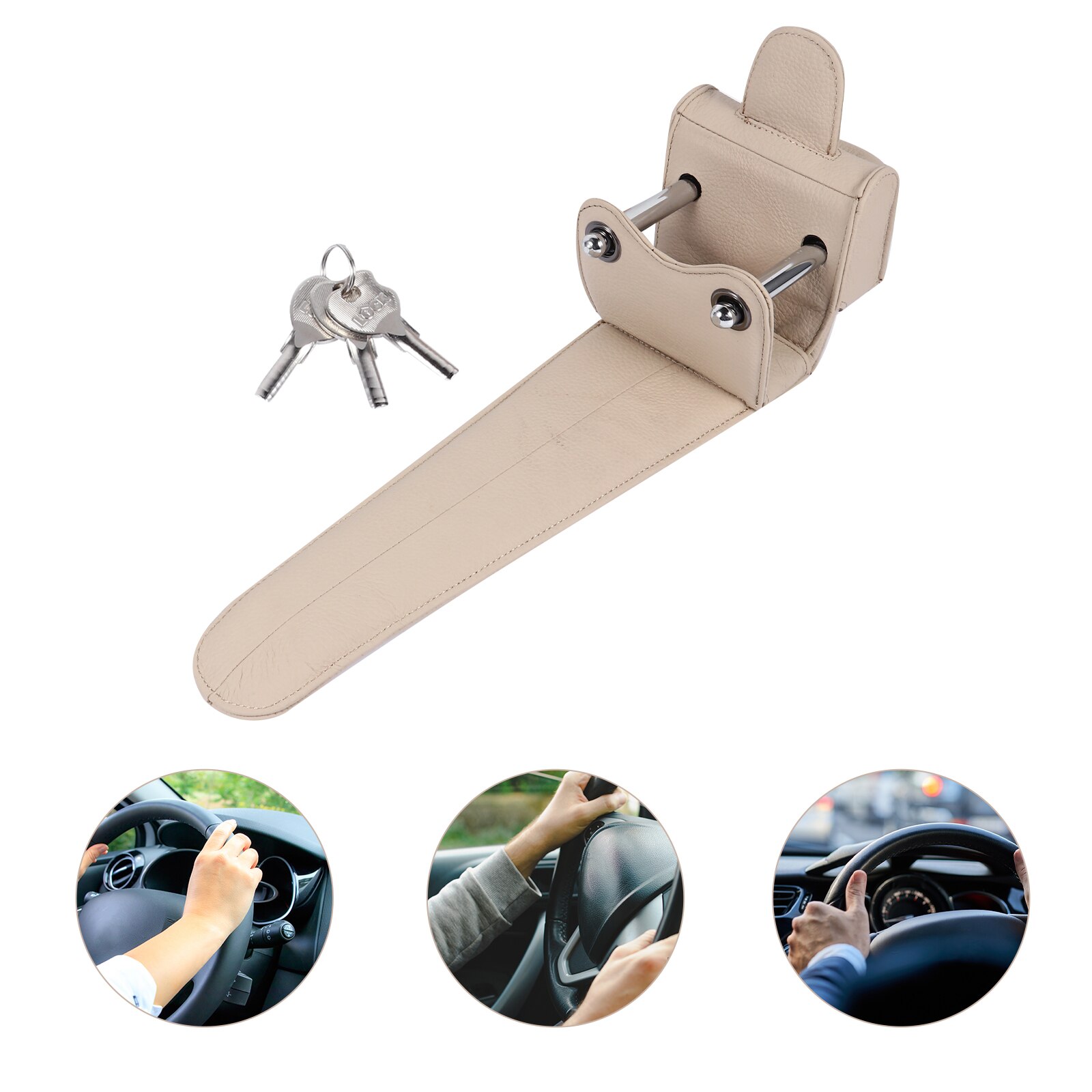 1pc Anti-Theft Car Steering Wheel Lock SUV Lock Truck Steering Wheel Lock