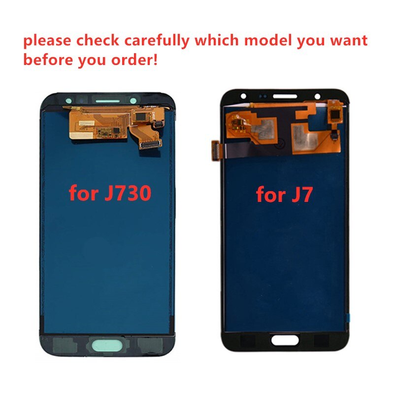 Getestet OLED J7 LCD Für Samsung Galaxis J7 Profi J730 J730F LCD Anzeige berühren Digitizer-bildschirm Montage Einstellen helligkeit