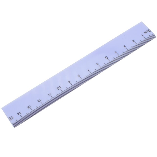 15 CM Scale Solid Color Straight Ruler Plastic Scrapbooking DIY Drawing Tools School Office Supplies: Purple