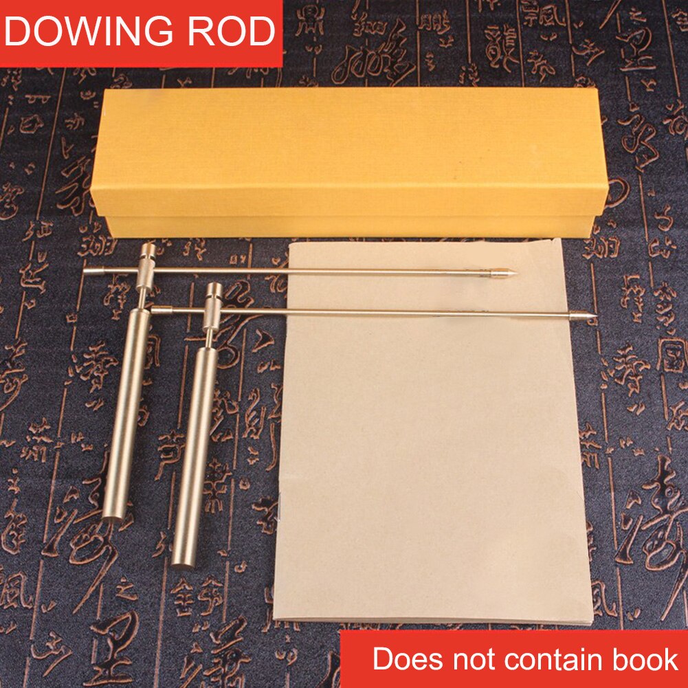 1pair Outdoor Dowsing Rod Copper Water Witching Dragon Seeking Energy Portable Adjustable Detector Flexible Detachable Tool