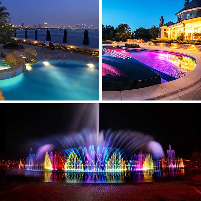 1 Set 4 Licht Waterdicht 24 Rgb Led Onderwater Spot Light 16 Kleur 4 Modi Voor Zwembad Fonteinen Vijver water Tuin