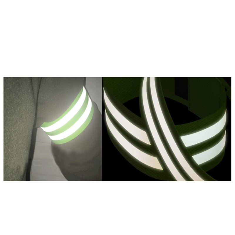 Elastic Reflective Armbands Arm Warning Running Night Cycling Luminous Wristband Sports Safety Belt Wrist Ankle Support Emergenc