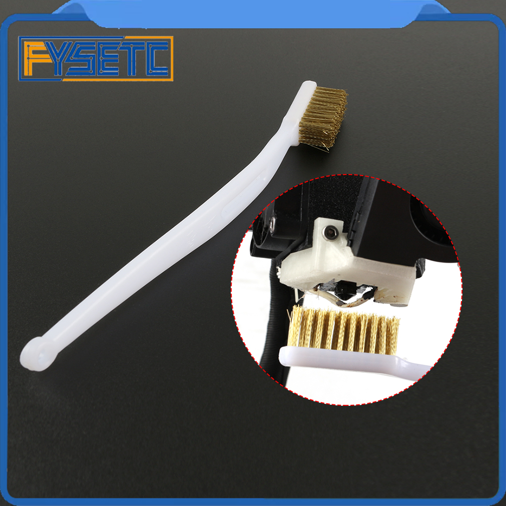 3D Printer Cleaner Tool Copper Wire Toothbrush Copper Brush Handle For Nozzle Block Hotend Cleaning Bed Cleaning Parts