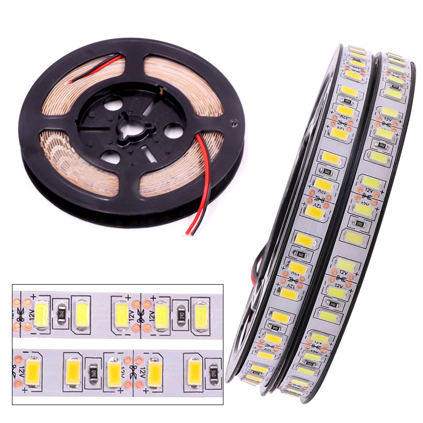 120 leds/m 5 M 5630 Led Strip Licht 12 V DC Flexibele LED Licht 600LED 300LED Pixel Tape Niet Waterdichte Led Lint Kerst Lamp