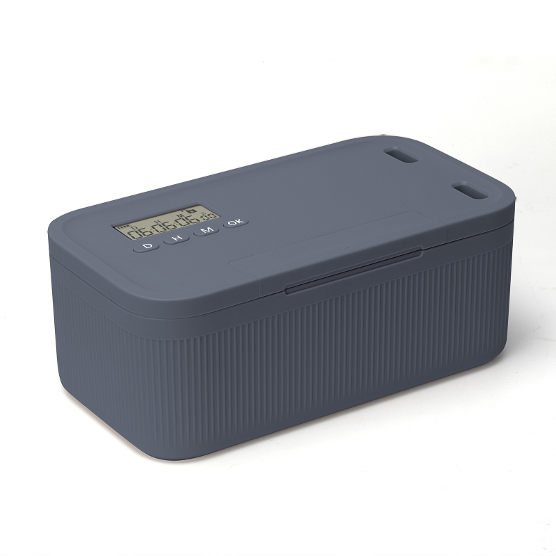 Timer Lock Boxes Electronic Lockable Container Self-Discipline Phone Lock Boxes Medicine Box Personal Items Files Safe Storage: Blue