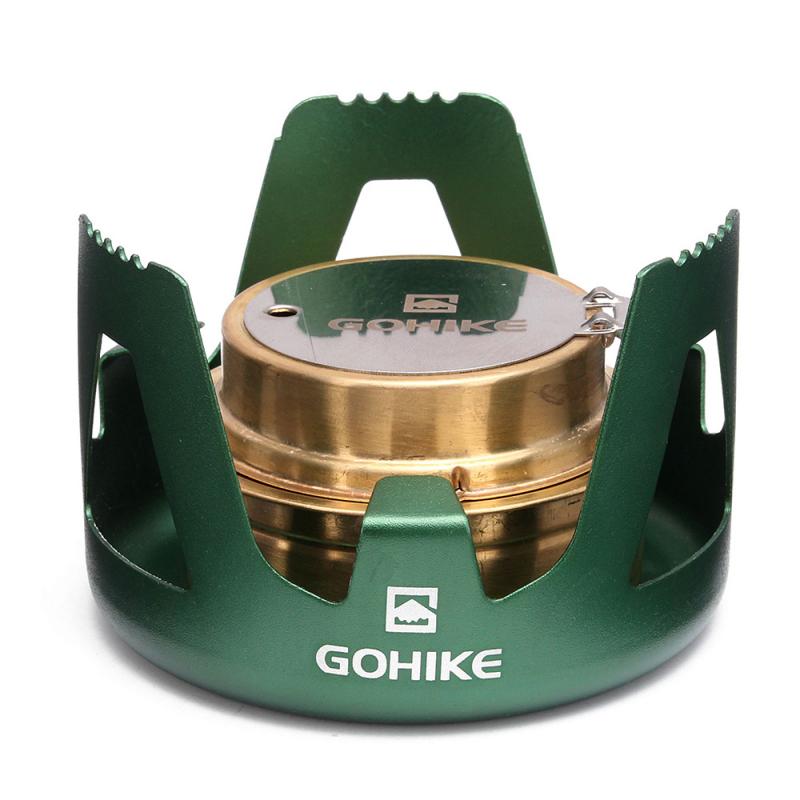 Ultra-light camping stove Spirit Combustor Alcohol Stove Picnic Stove Camping Furnace Camping Portable Folding Picnic BBQ Hiking: 5