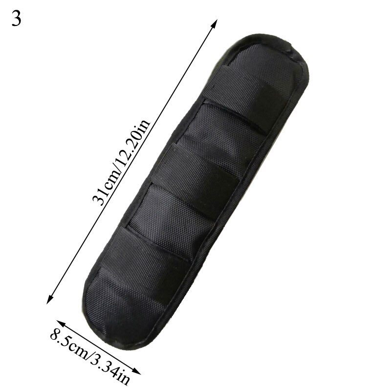 1Pcs Vervanging Schouderriem Riem Pad Non Slip Schouderriem Pads Voor Rugzak Unisex Zwart Camouflage Kussen Voor Tassen: black 3