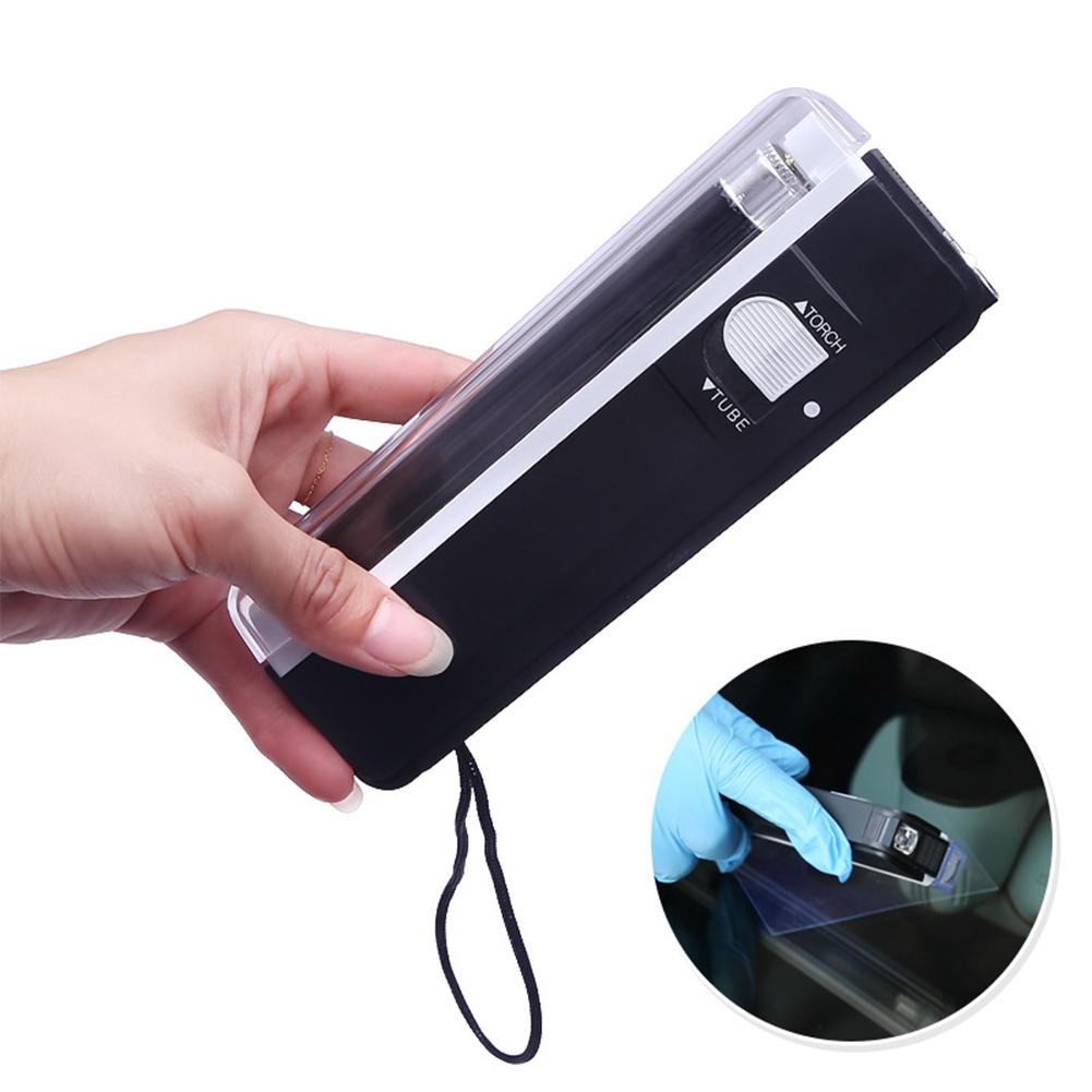 Car Window Resin Cured UV Lamp Glass Repair Tools Glass Film Curing Lamp Ultraviolet Detector Replaceable Battery Light