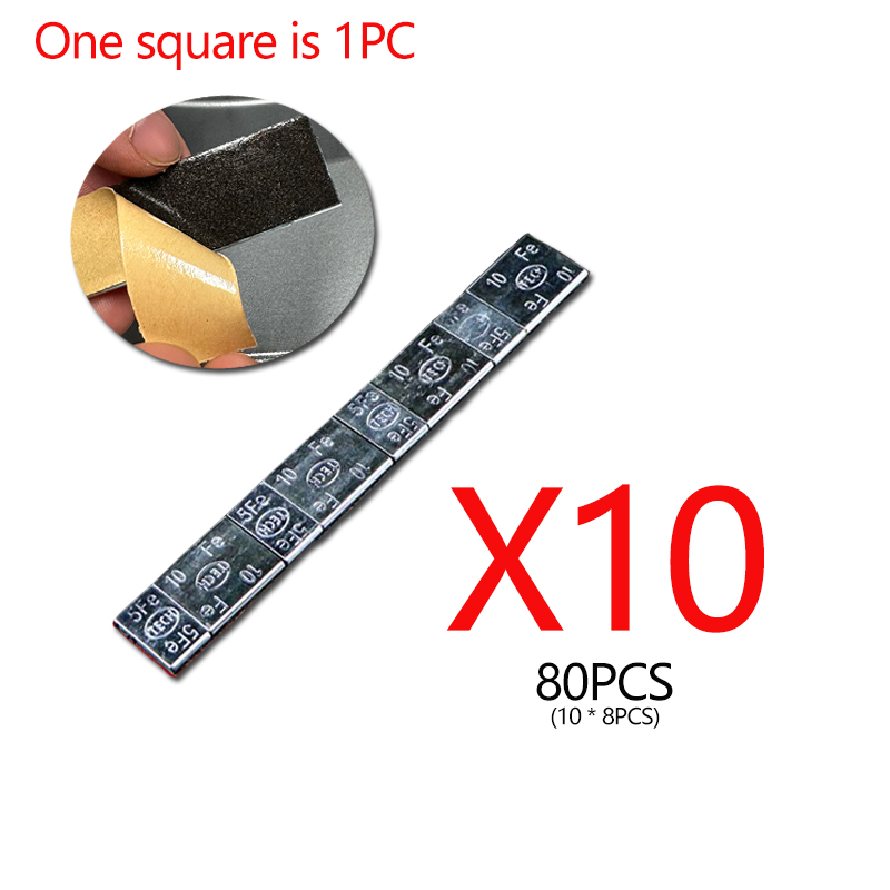 10/25pcs Wheel Balance Weight Car Tire Adhesive Iron Wheel Tyre Balancer Block Weight for Cars Truck Motorbike Tire Fitting: COLORLESS