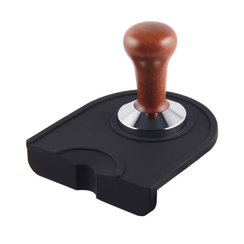Glidskyddsmatta espresso latte art penna sabotage tamping hållare kudde kaffebryggare tappar kaffe slip mjuk silikon matta