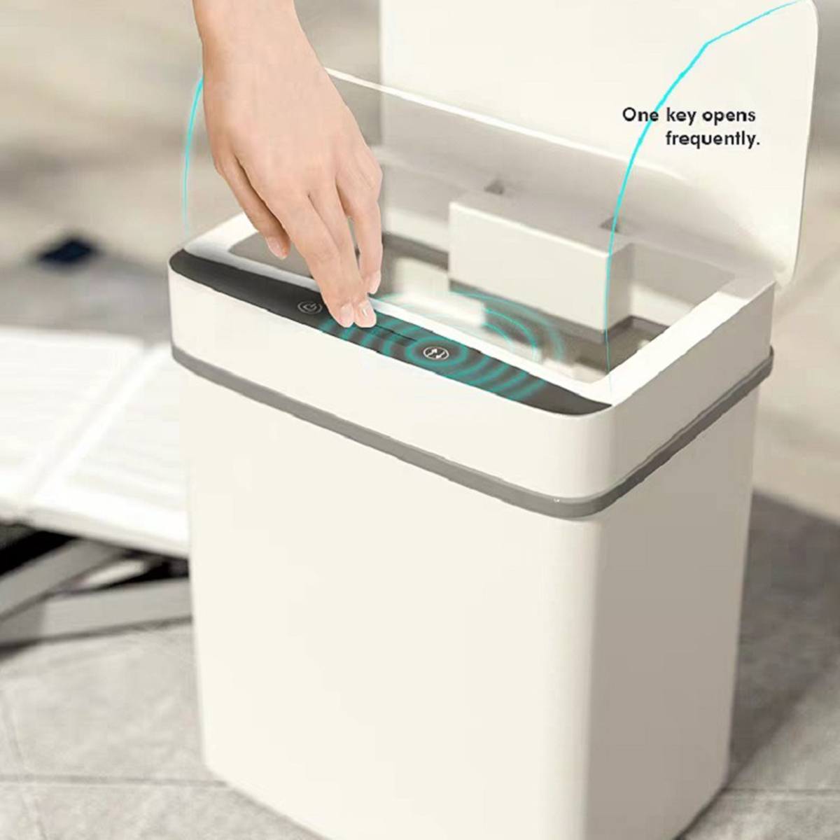 15L Smart Prullenbak Elektronische Automatische Touchless Infrarood Motion Sensor Afvalbakken Woonkamer Badkamer Huishouden