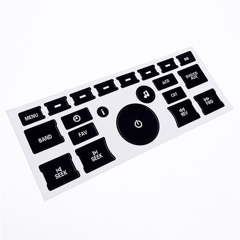 1 Pcs Radio Dash Button Repair Kit Decal For Chevrolet Silverado Cadillac Tahoe Escalade Buick Enclave GMC Acadia GM Vehicles