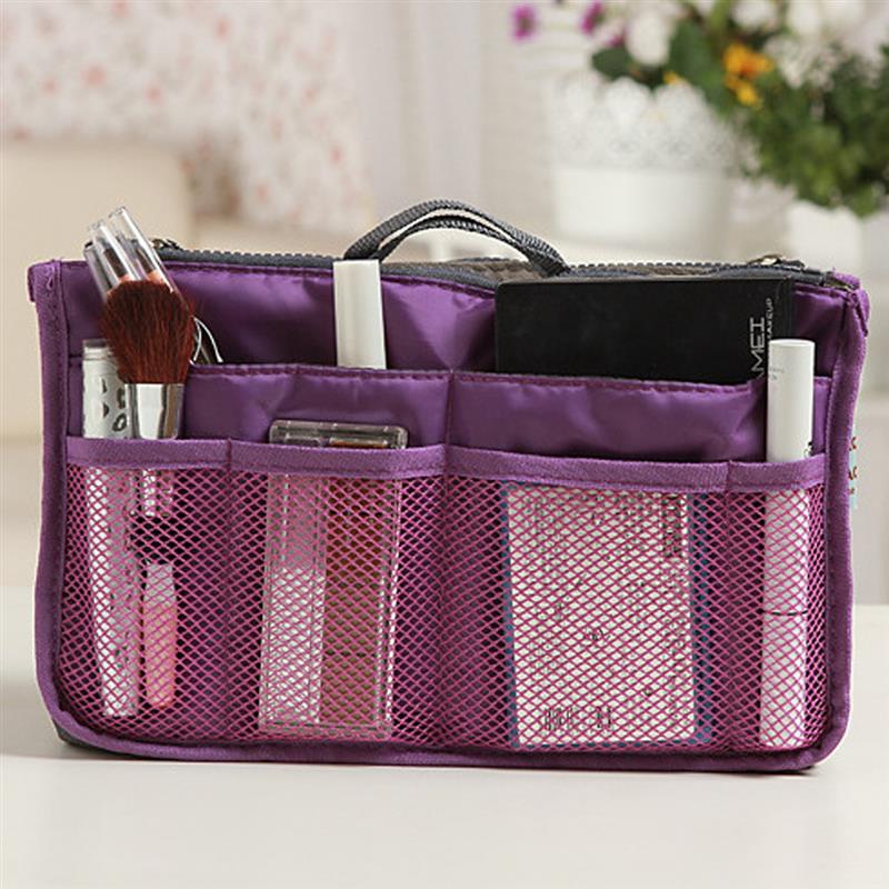 Makeup Bags Large Capacity Nylon Cosmetic Storage Bag Travel Insert Organizer Handbag Purse Makeup Bag For Women Female