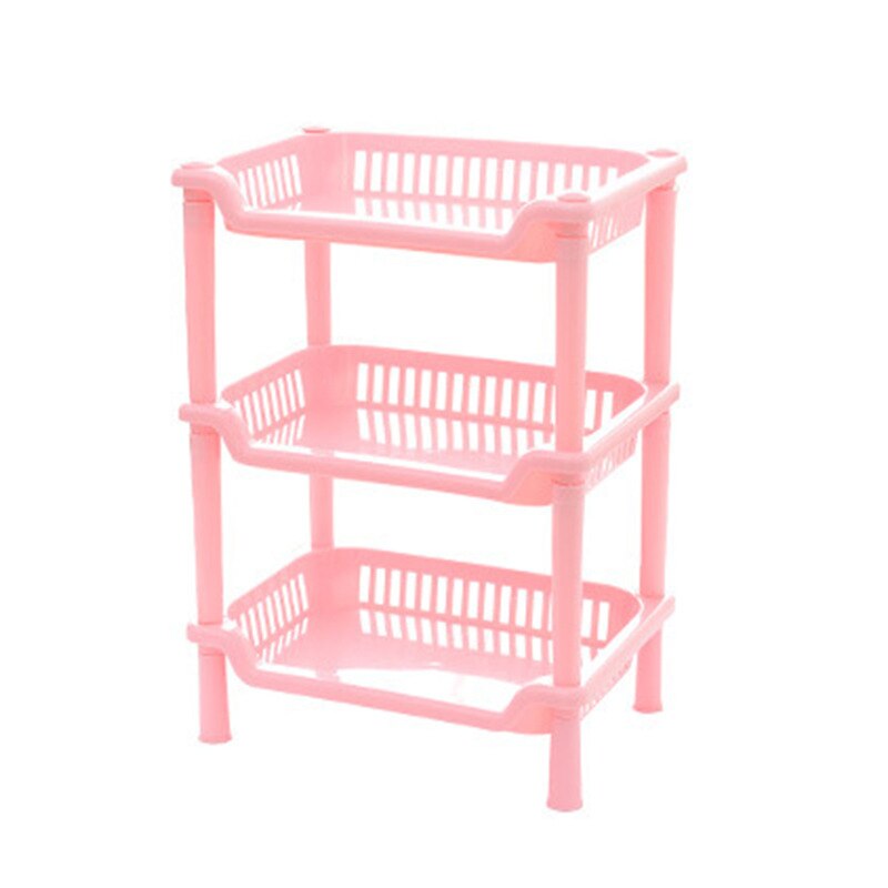 3/4 Layer Assemble Plastic Kitchen Storage Rack Bathroom Organizer Shelf Square Triangle Corner Holder Shelf Stackable