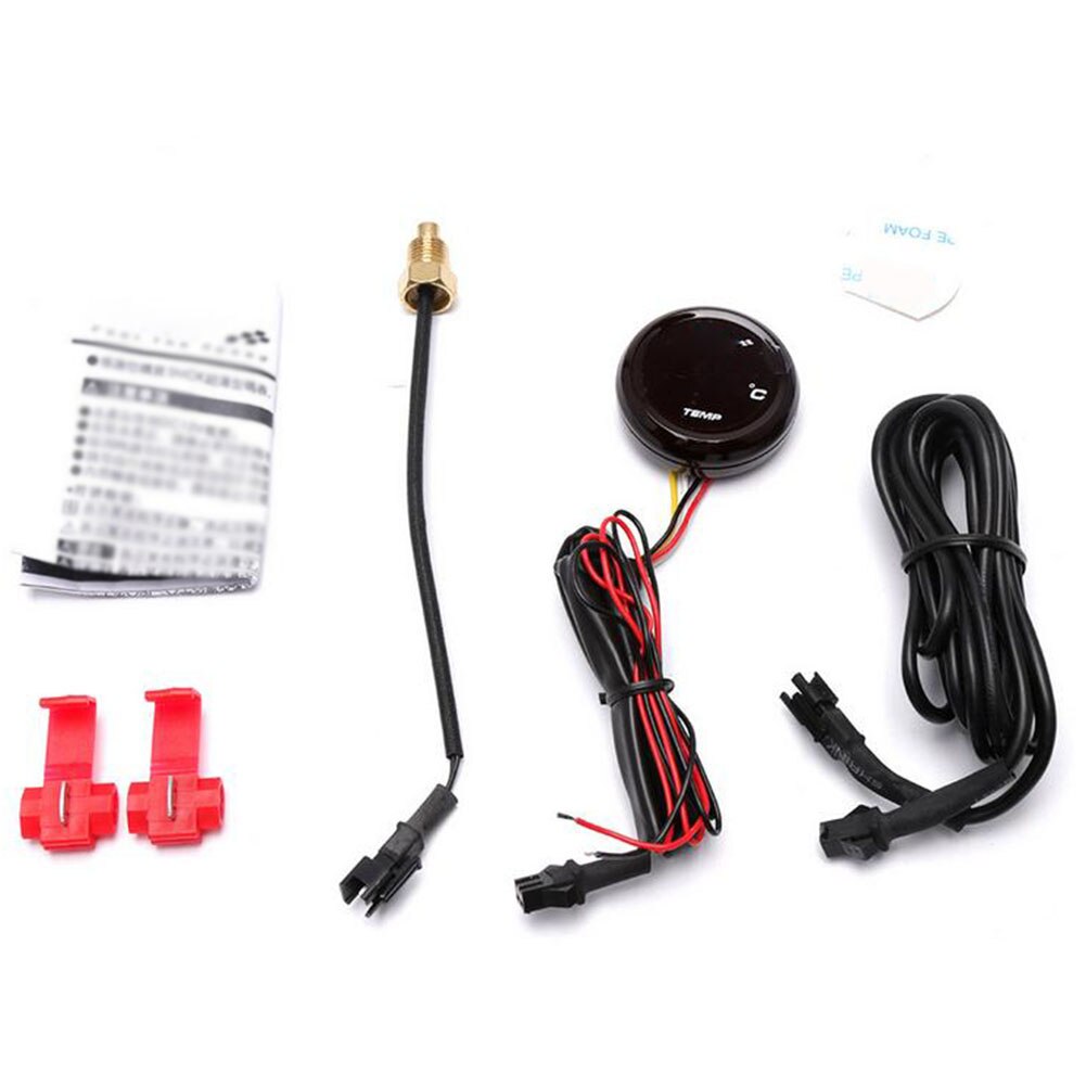 General Motorcycle Thermometer Blue LED Digital Water Temp Thermometer Gauge Meter With 22mm Sensor Motorcycle