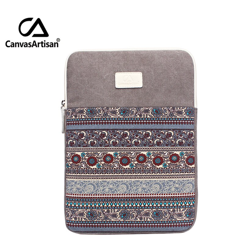 Canvasartisan top canvas laptop sleeve tassen 11 12 13 inch zachte notebook aktetas 13.3 surface pro 3 tassen