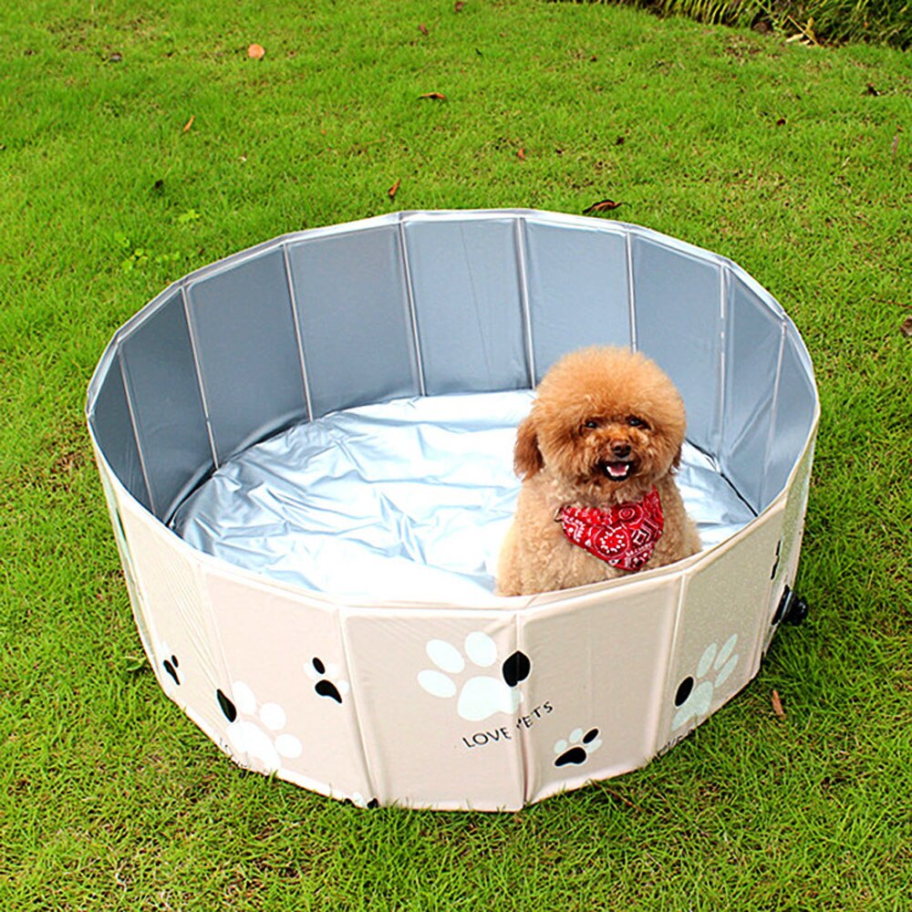 Pet Dog Swimming Pool Foldable Pet Pool Bath Swimming Tub Bathtub Pet Collapsible Bathing Pool for Dogs Cats Kids