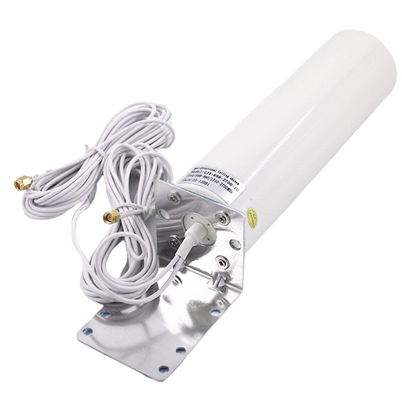 Antena WiFi 4G LTE SMA 12DBi Omni, Cable Dual macho de 5M, 2,4 GHz, para enrutadores B315 E8372 E3372 ZTE: Default Title