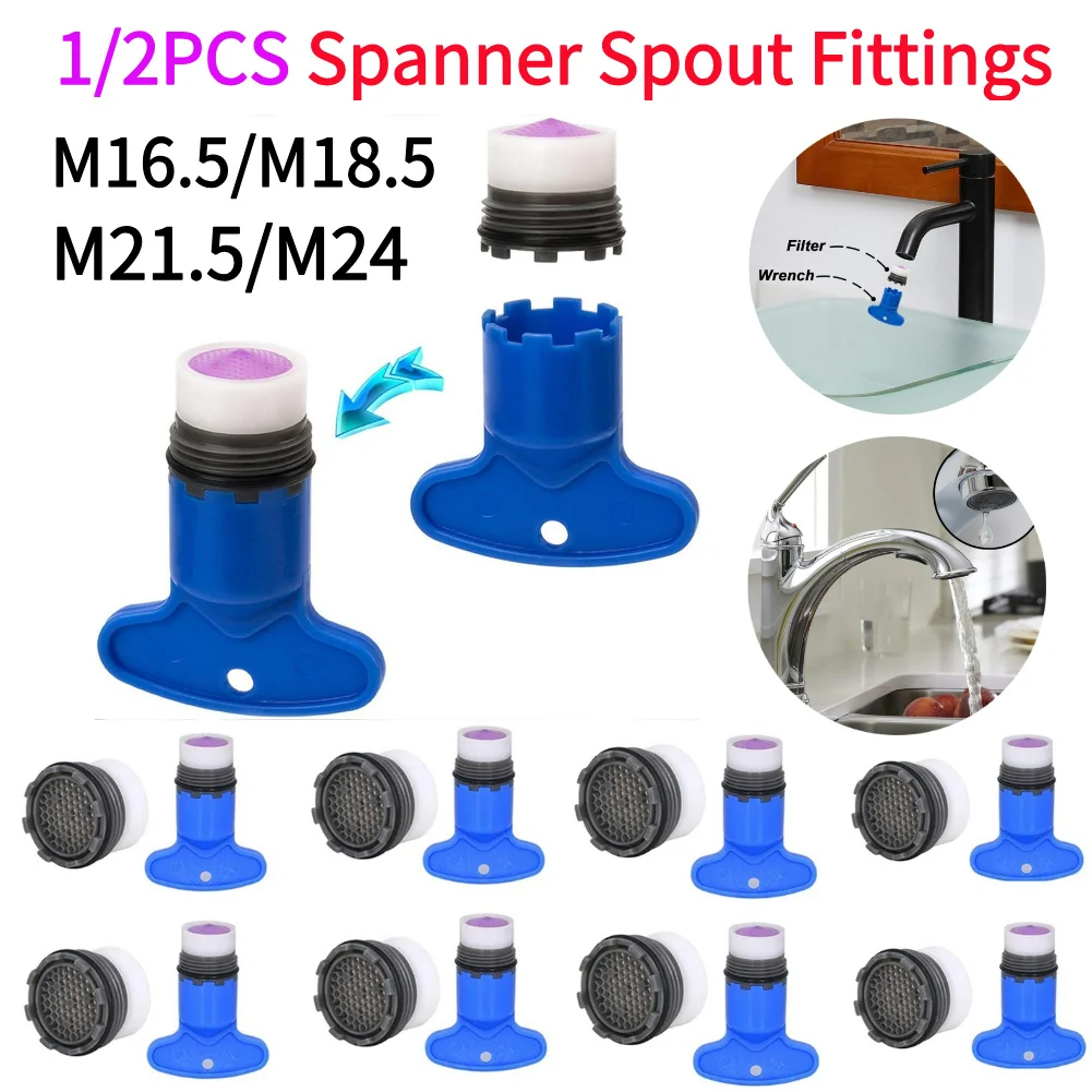 Aireador mezclador, 1/2 Juego, rosca macho de 16,5-24mm, grifo de ahorro de agua, aireador, grifo de burbuja, accesorios para grifo de lavabo de cocina y baño