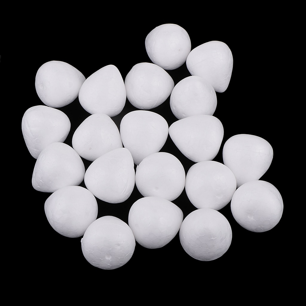 20pcs Water Shape Polystyrene Styrofoam Foam For Modeling Art Craft