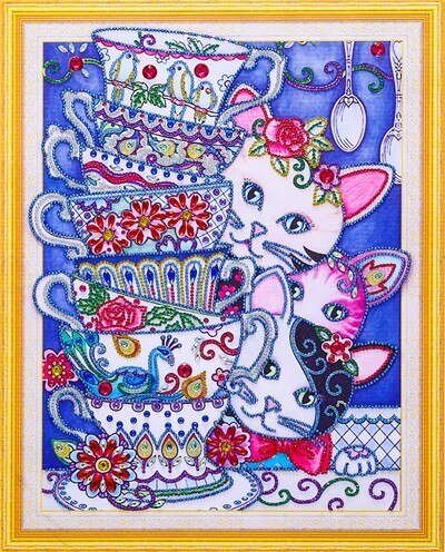HUACAN Diamond Painting Animal Diy Diamond Embroidery Special Shape Rhinestone Picture Diamond Mosaic Kit 40x50: DA-4030
