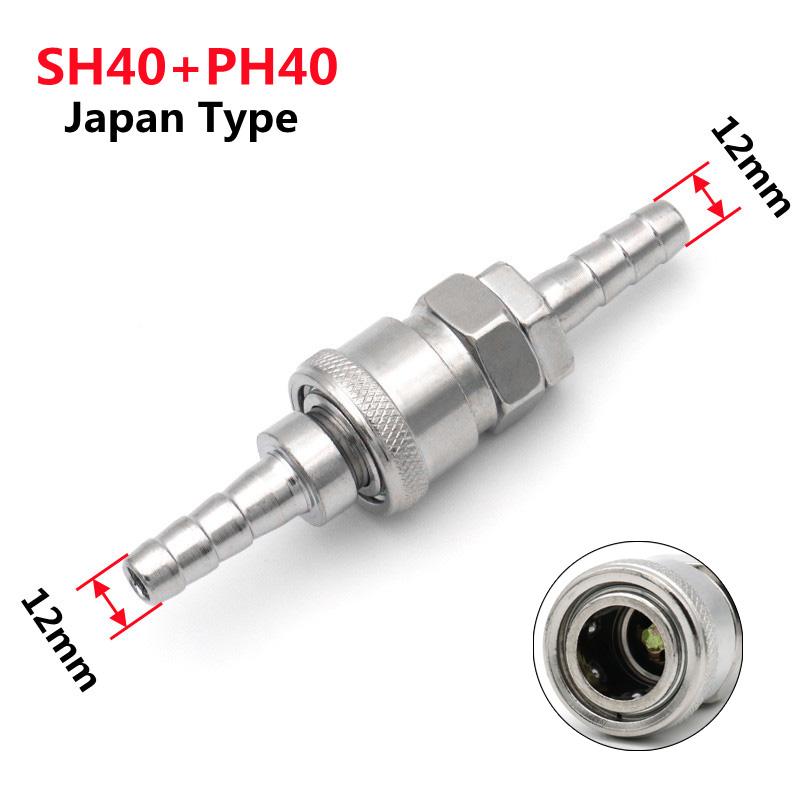 Manguera neumática de 6, 8, 10mm, estándar europeo, UE, Japón, tipo C, conector de liberación rápida, acoplador de manguera para compresor de aire: Verde