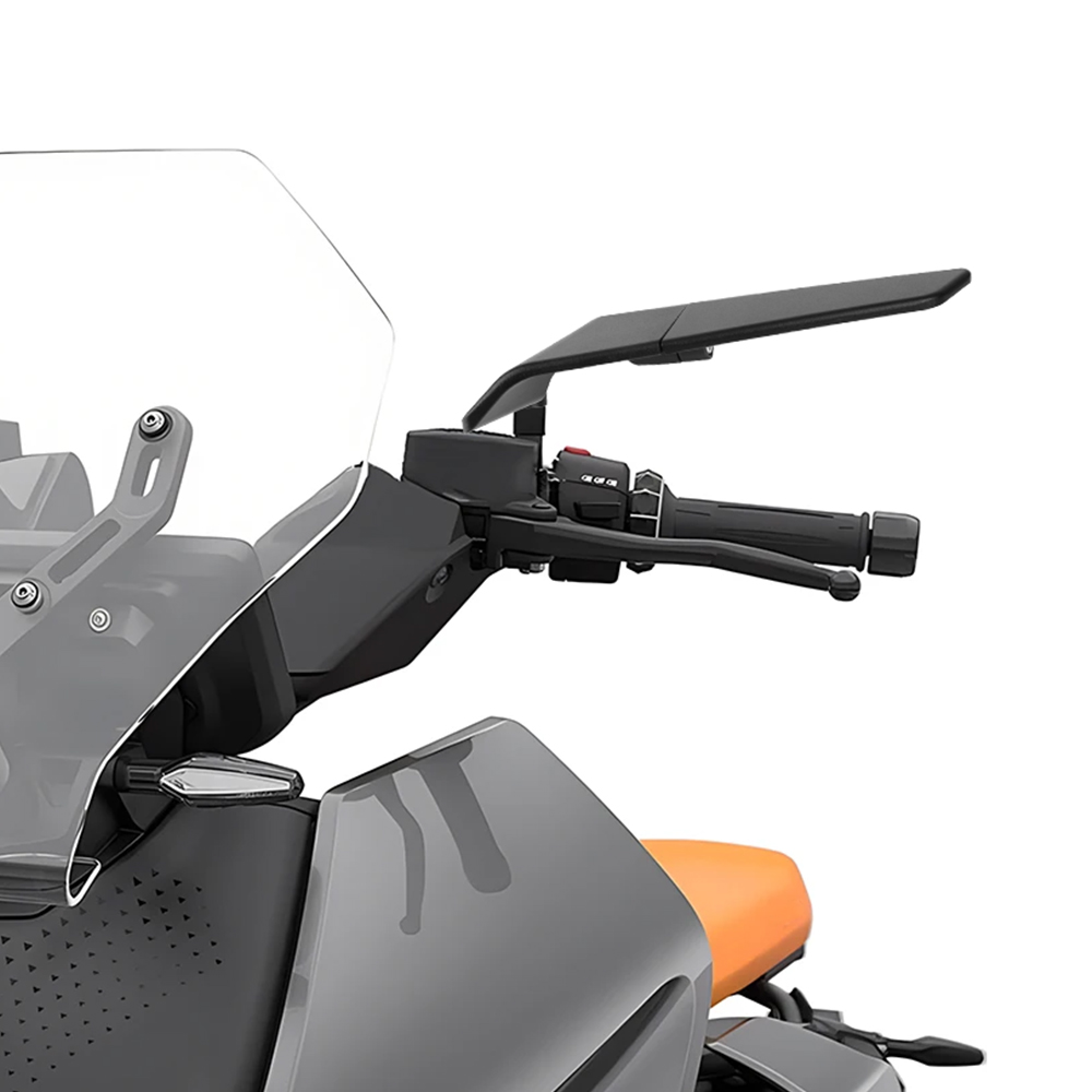 Anti-glare groothoek blauw glas 1 paar aluminium motorfiets achteruitkijkspiegels voor 7/8 "22 mm stuur